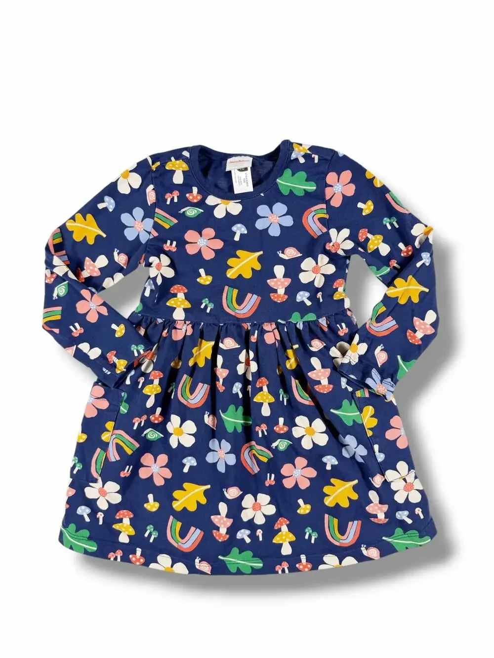 Hanna Andersson Woodland Print Pocket Dress Size 4 / 100 cm